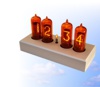 Thumbnail nixie clock with red tubes